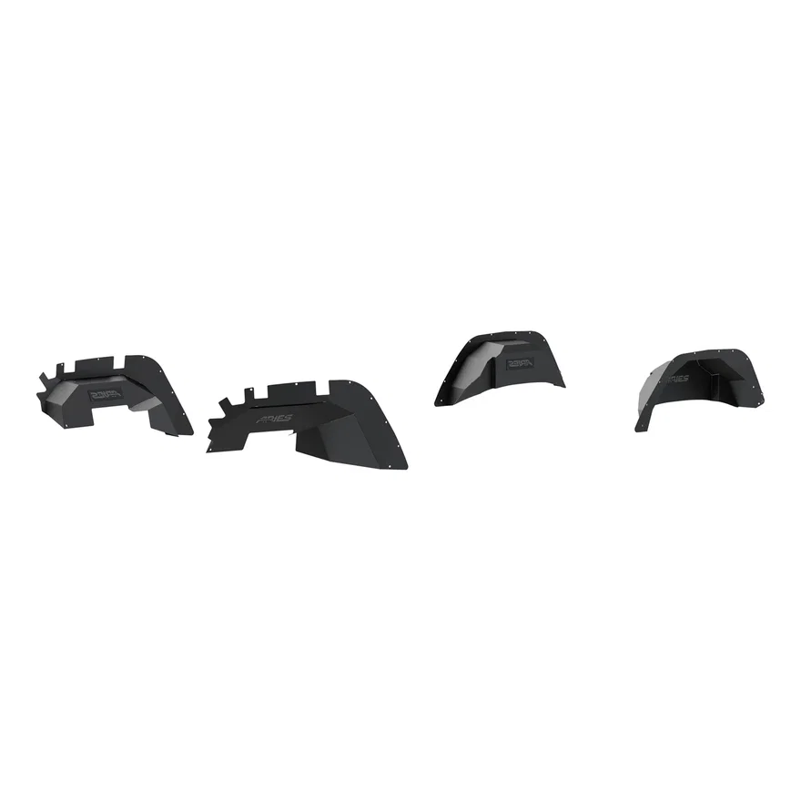 ARIES 2500650, Jeep Wrangler JL Aluminum Front and Rear Inner Fender Liners
