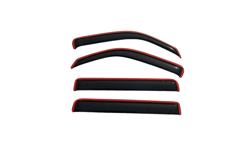 AVS 194307, Ventvisor In-Channel Front Rear Window Deflectors 4pc Smoke for 2007-2011 Dodge Nitro