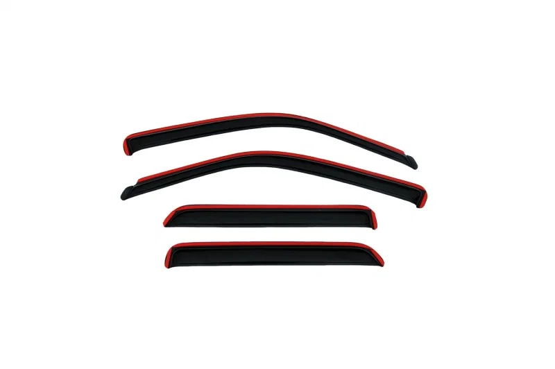 AVS 194357, Ventvisor In-Channel Front Rear Window Deflectors 4pc Smoke for 2001-2007 Toyota Highlander