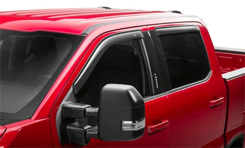 AVS 94975, Supercrew Ventvisor Outside Mount Window Deflectors 4pc Smoke for Ford