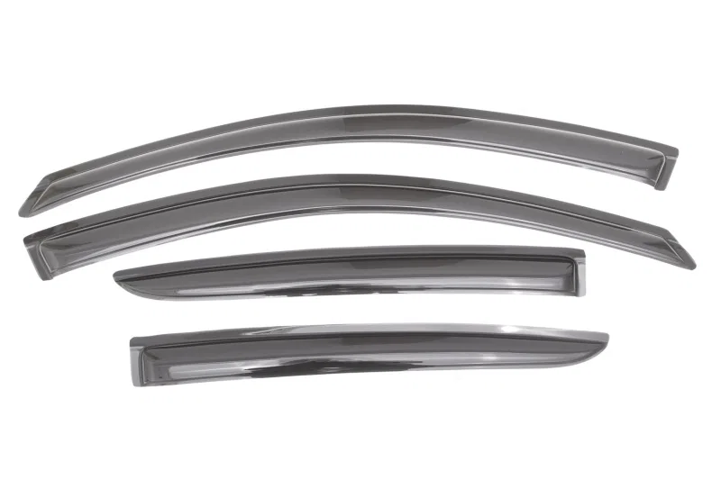 AVS 94298, (Excl. Hatch) Ventvisor Outside Mount Window Deflectors 4pc Smoke for 2012-2019 Nissan Versa