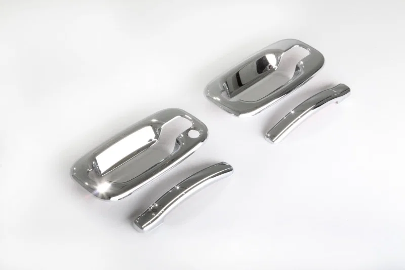AVS 685206, (w/o Passenger Keyhole) Door Handle Covers (4 Door) 8pc Set Chrome for Chevrolet and GMC