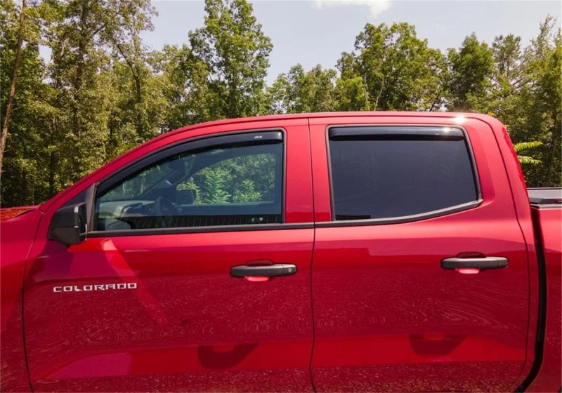 AVS 194218, In-Channel Ventvisor Low Profile Deflectors 4pc Smoke for 2023-2026 Chevrolet Colorado and GMC Canyon