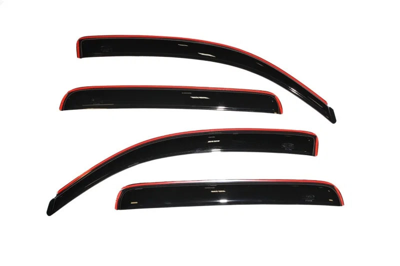 AVS 194056, Double Cab Ventvisor In-Channel Front Rear Window Deflectors 4pc Smoke for 2005-2015 Toyota Tacoma