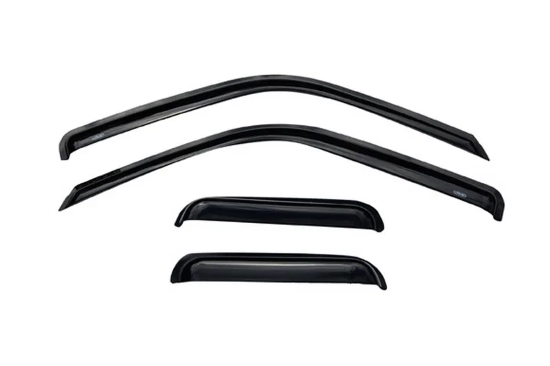 AVS 94231, CK Ext. Cab Ventvisor Outside Mount Window Deflectors 4pc Smoke for Chevrolet and GMC