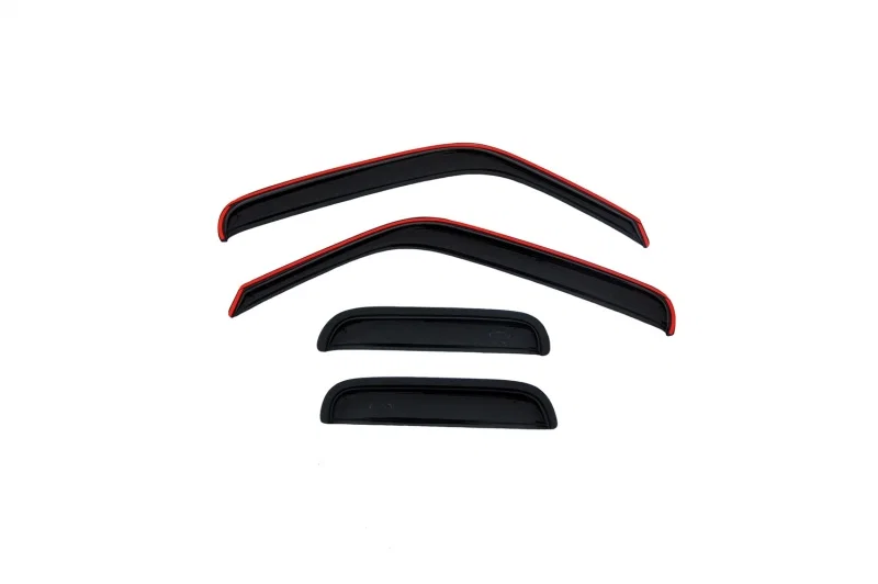 AVS 94423, (Fixed Window) Ventvisor Outside Mount Window Deflectors 4pc Smoke for Mazda and Ford