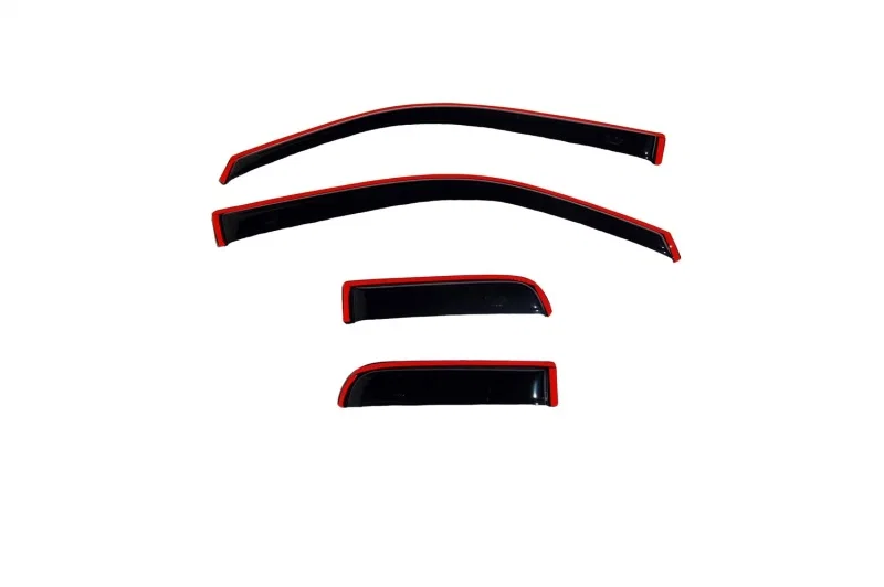 AVS 194738, Supercab Ventvisor In-Channel Front Rear Window Deflectors 4pc Smoke for 2004-2014 Ford F-150