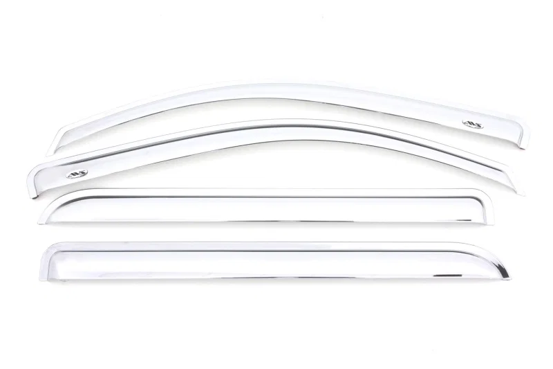 AVS 684536, 2500 Crew Cab Ventvisor Front Rear Window Deflectors 4pc Chrome for Chevrolet and GMC