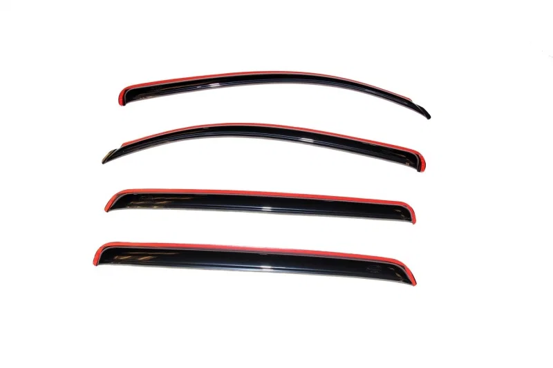 AVS 194309, Crewmax Ventvisor In-Channel Front Rear Window Deflectors 4pc Smoke for 2007-2021 Toyota Tundra