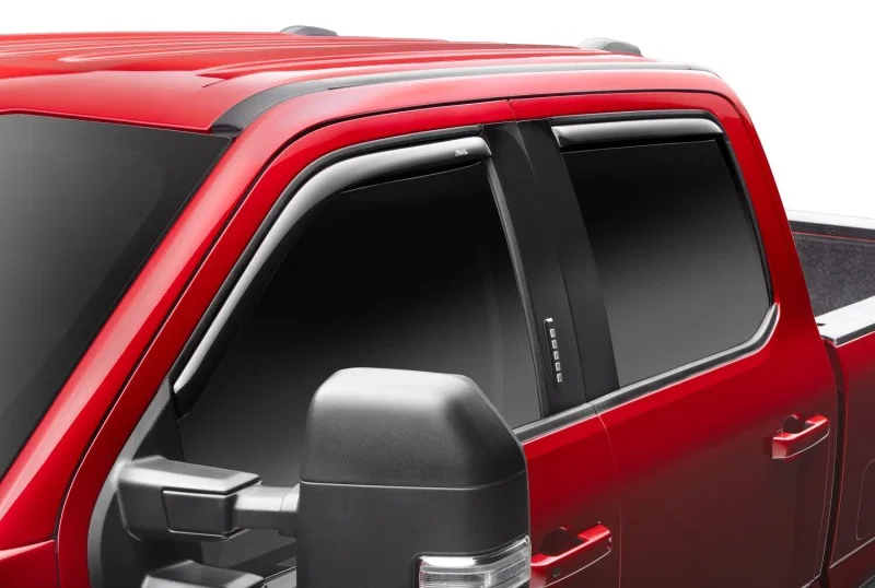 AVS 194381, Supercrew Ventvisor Front Rear Window Deflectors 4pc Smoke for 2017-2026 Ford F-250 Super Duty and F-350 Super Duty