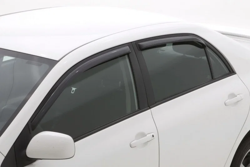 AVS 194073, Ventvisor In-Channel Front Rear Window Deflectors 4pc Smoke for 2009-2013 Toyota Corolla