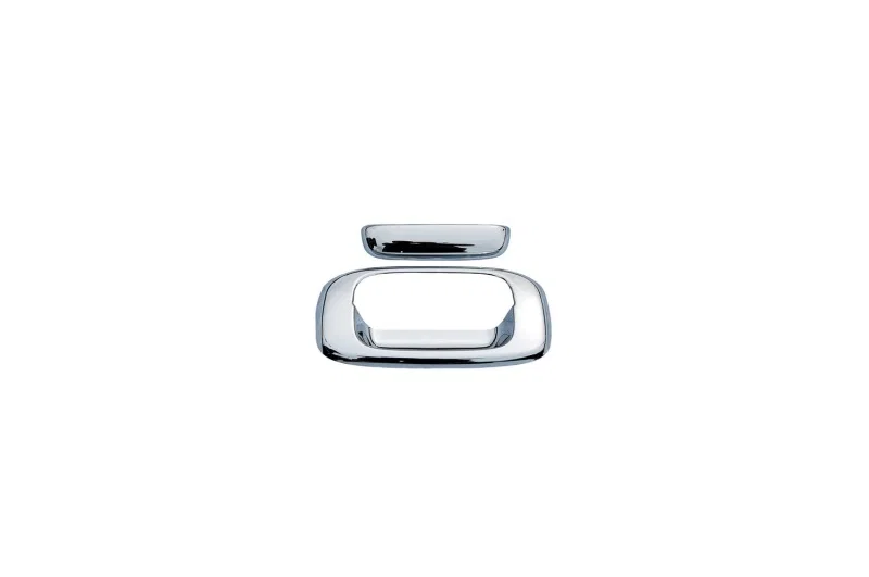 AVS 686565, (w/Rear Camera) Tailgate Handle Cover 2pc Chrome for Chevrolet and GMC