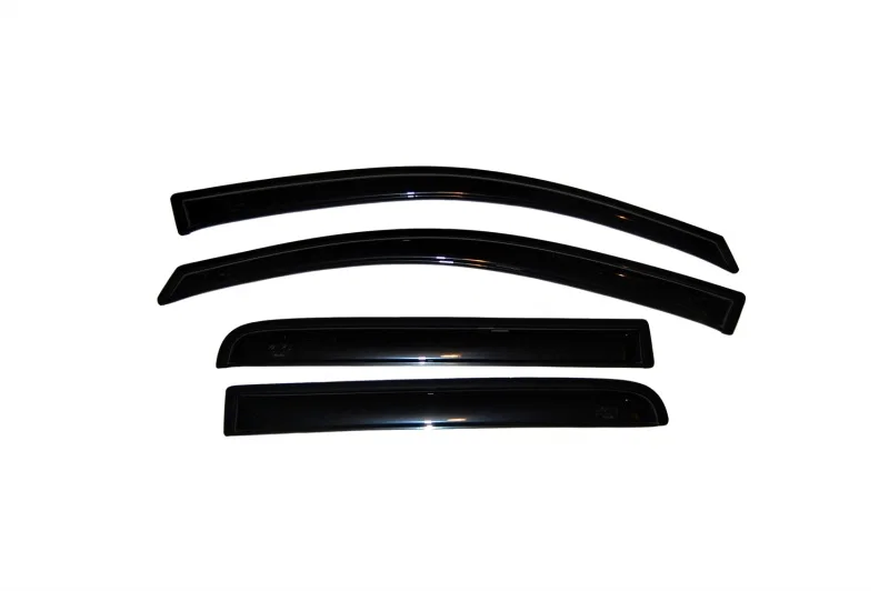 AVS 94858, Crew Cab Ventvisor Outside Mount Window Deflectors 4pc Smoke for 2004-2015 Nissan TITAN