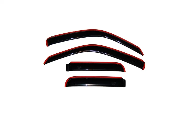 AVS 194428, Ventvisor In-Channel Front Rear Window Deflectors 4pc Smoke for 2002-2007 Jeep Liberty