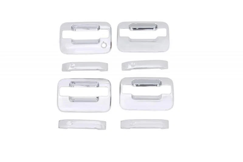 AVS 685302, (No Keypad/Passenger Keyhole) Door Handle Covers (4 Door) 8pc Set Chrome for 2004-2014 Ford F-150