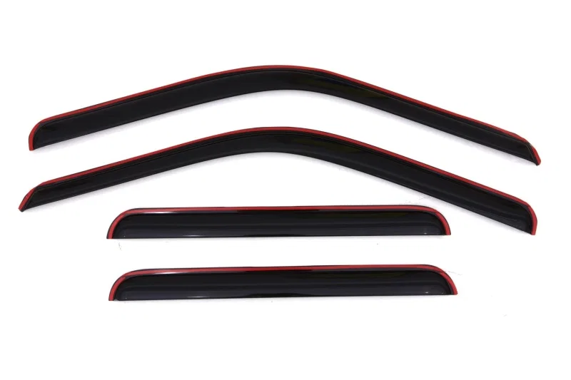 AVS 194953, F-250 Supercrew Ventvisor In-Channel Front Rear Window Deflectors 4pc Smoke for 1999-2016 Ford F-250 Super Duty and F-350 Super Duty