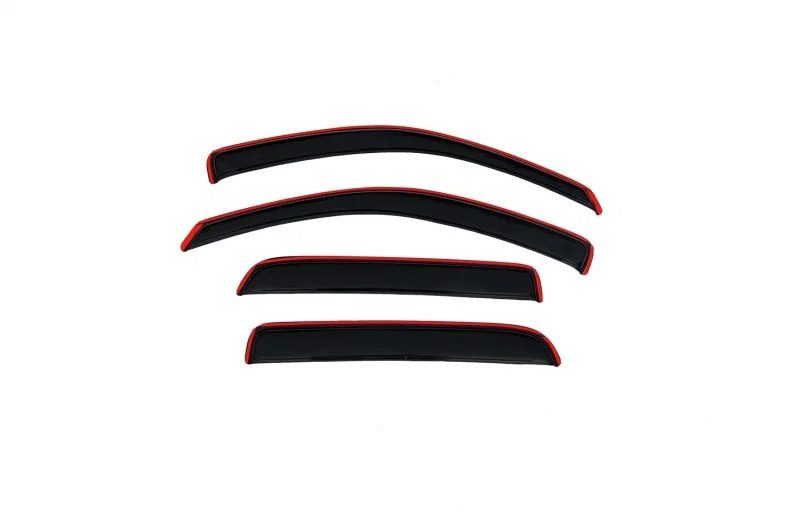 AVS 194656, Cab Ventvisor In-Channel Front Rear Window Deflectors 4pc Smoke for 2005-2011 Dodge Dakota and Ram Dakota