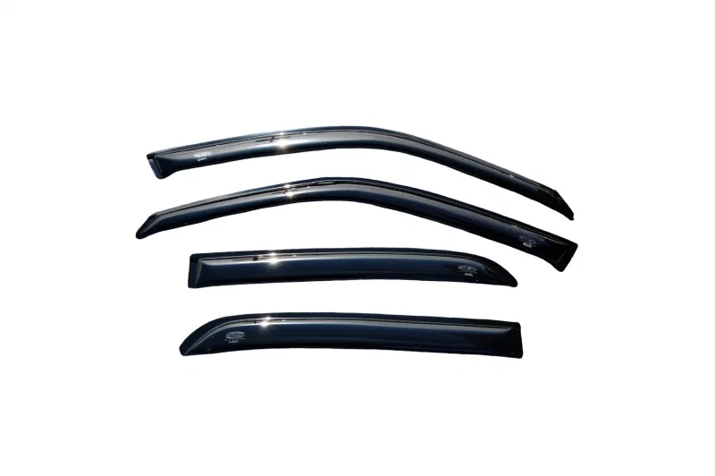 AVS 94228, (Short Rears) Ventvisor Outside Mount Window Deflectors 4pc Smoke for Mercury and Ford