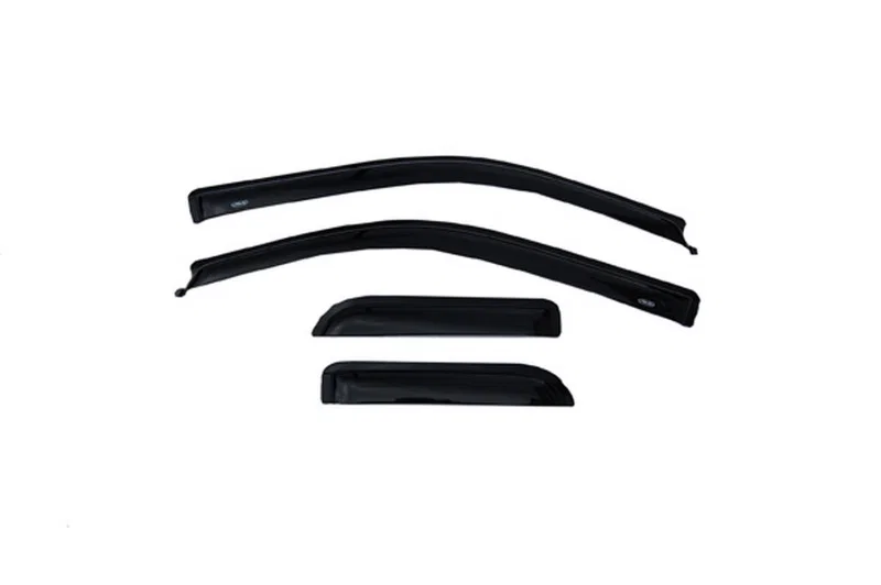 AVS 94738, Supercab Ventvisor Outside Mount Window Deflectors 4pc Smoke for 2004-2014 Ford F-150