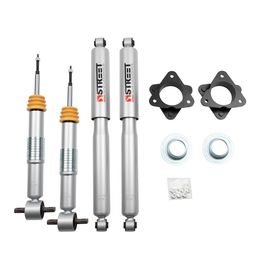 Belltech 1024SP, 2 INCH LEVELING KIT | STRUT SPACERS W/ TRAIL PERFORMANCE STRUTS/SHOCKS