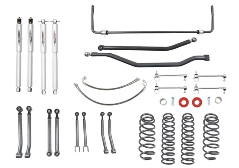 Belltech 153201TPS, 07-17 Jeep Wrangler Rubicon Unlimited JK 4dr 4in Trail Perf Lift Kit w/ Rear Sway Bar