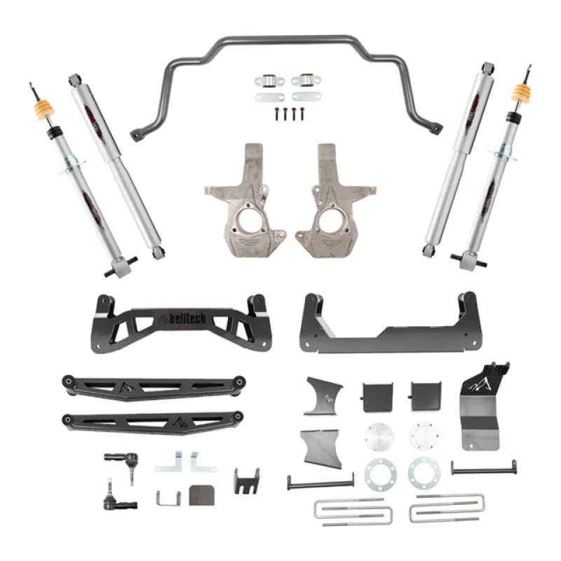 Belltech 150203TP, 16-18 Chevrolet Silverado / GMC Sierra 1500 4WD 7in Suspension Lift Kit w/ Shocks