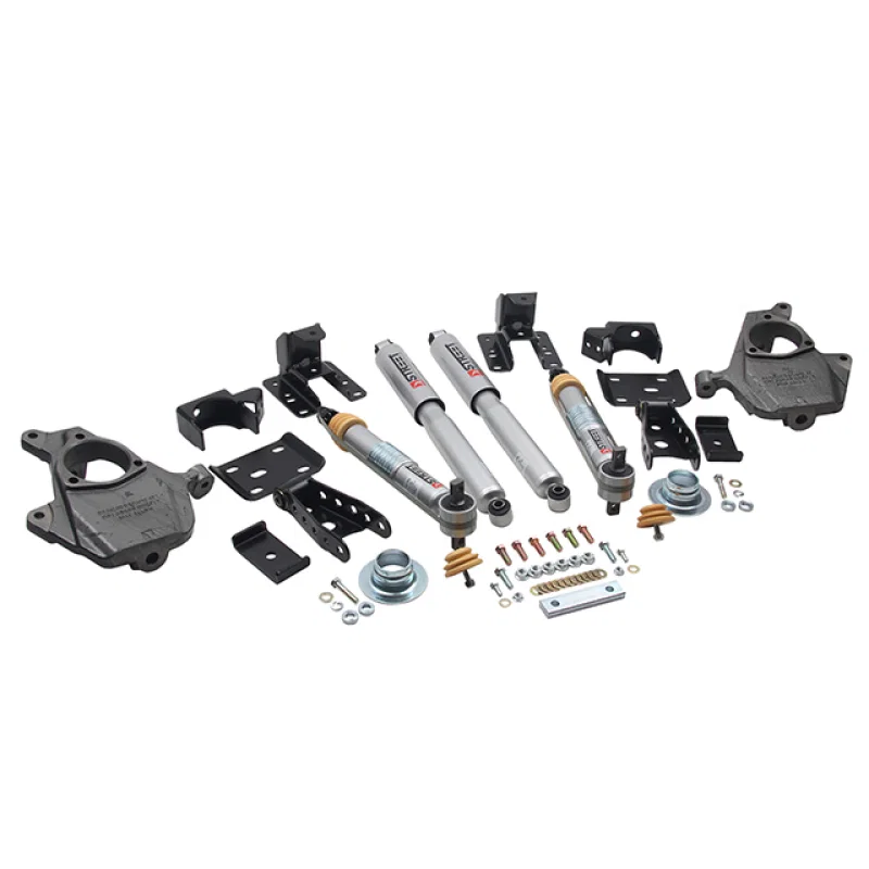 Belltech 1011SP, LOWERING KIT 16.5-17 Chevy Silverado/Sierra All Cab 2in F / 4in R w/ Street Perf Shocks