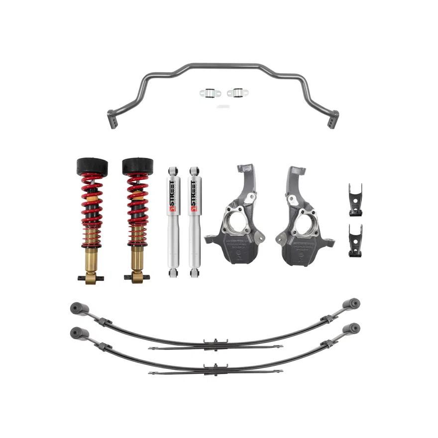 Belltech 350345HK, PERFORMANCE HANDLING KIT W/ HEIGHT ADJUSTABLE FRONT COILOVERS W/ SWAY BAR SET