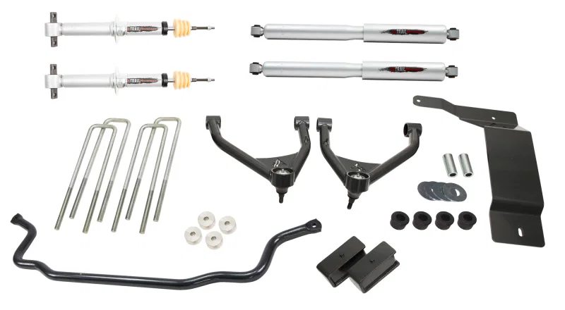 Belltech 150207TPS, 07-13 Silverado / Sierra 1500 4WD Ext & Crew Cab 4in Trail Perf Lift Kit w/ Front Sway Bar
