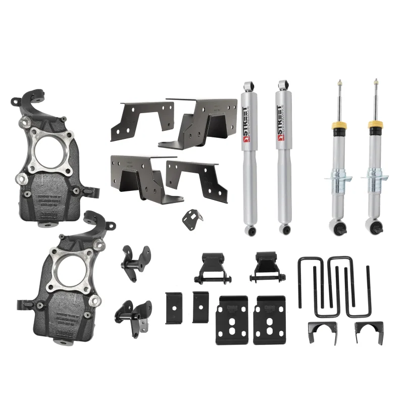 Belltech 1051SP, 2021+ Ford F-150 2WD 2-5.5in Front 6.5in Rear Complete Lower Kit with SP Shocks