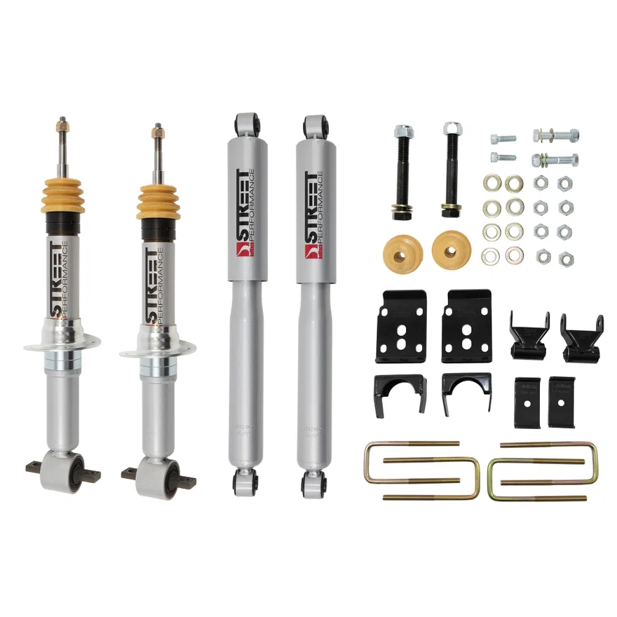Belltech 1000SP, LOWERING KIT W/ STREET PERFORMANCE SHOCKS for 2015-2020 Ford F-150