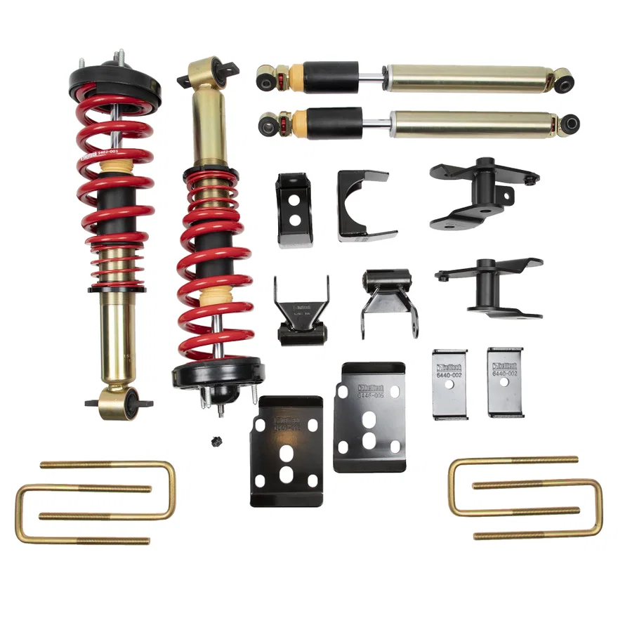 Belltech 1001SPAC, PERFORMANCE COILOVER KIT PLUS W/ DAMPING/HEIGHT ADJUSTABLE FRONT COILOVERS for Ford F-150
