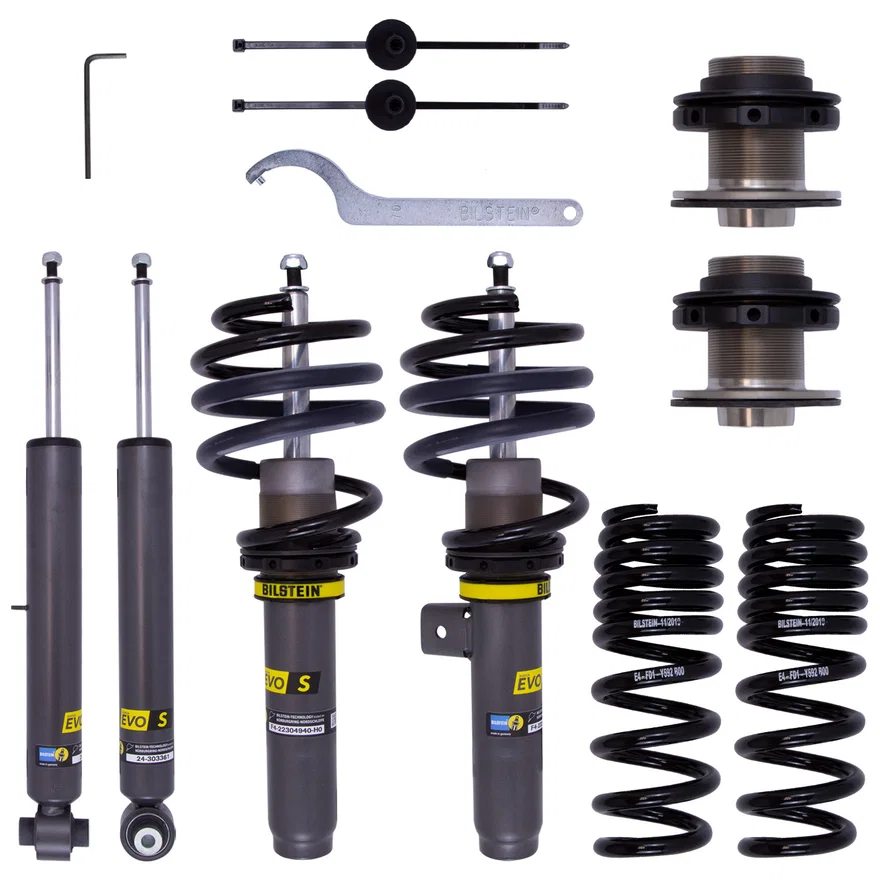 Bilstein 47-304932, EVO S Front and Rear Suspension Kit for BMW