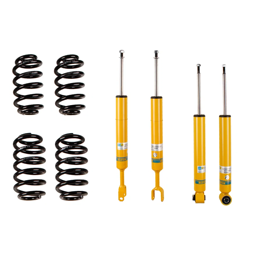 Bilstein 46-188496, B12 (Pro-Kit) Front and Rear Suspension Kit for Audi A4 Quattro