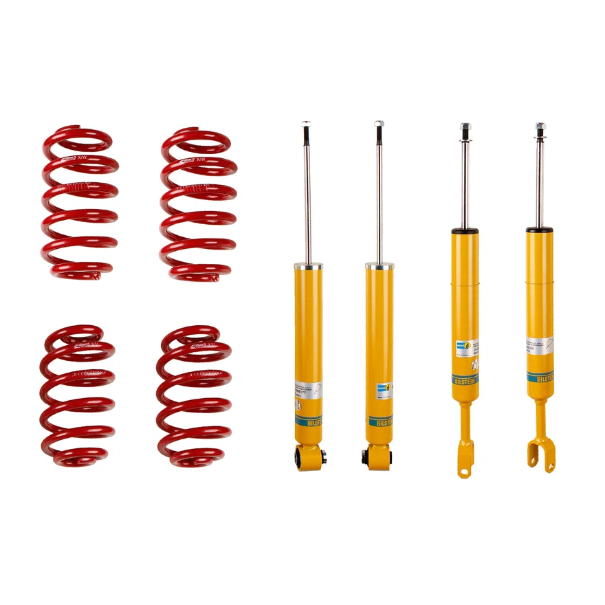 Bilstein 46-183385, B12 (Pro-Kit) Front and Rear Suspension Kit for Audi A4