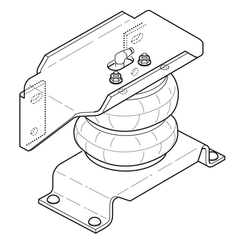 Firestone 2404, Ride-Rite Air Helper Spring Kit Rear Ford F550 / Ram 4500/5500 (W217602404)