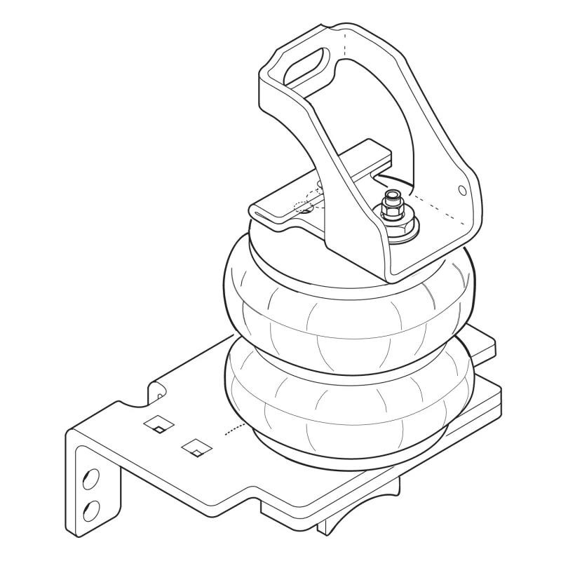Firestone 2398, Ride-Rite Air Helper Spring Kit Rear 05-07 Ford F250/F350 2WD (W217602398)