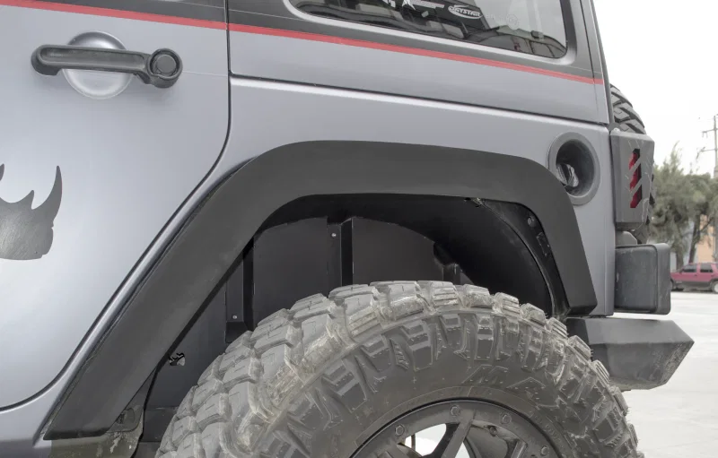 Go Rhino 702002T, 07-18 Jeep Wrangler JK/JKU Rear Fender Liners