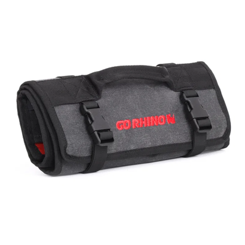 Go Rhino XG1020-01, XVenture Gear Tool Roll - Small (4x4in. Closed) 12oz Waxed Canvas - Black