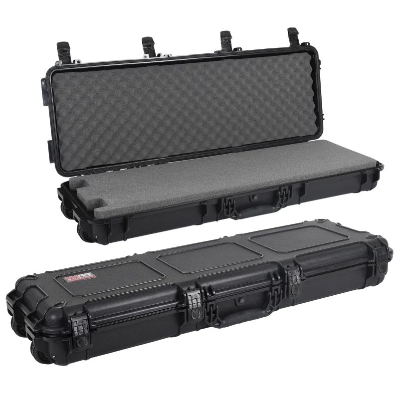 Go Rhino XG451607F, XVenture Gear Hard Case w/ Foam - Long 44in. / IP67 / Automatic Air Valve - Textured Black