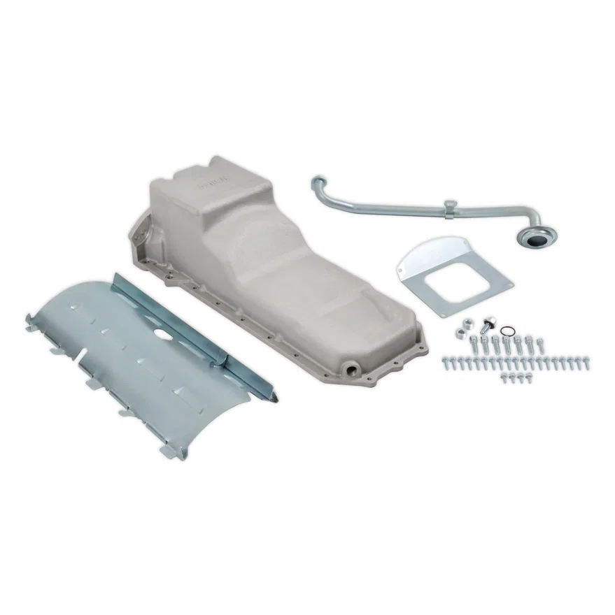 Holley 302-75, Gen III Hemi Swap Oil Pan - Rear-Sump - Natural - Non-VVT