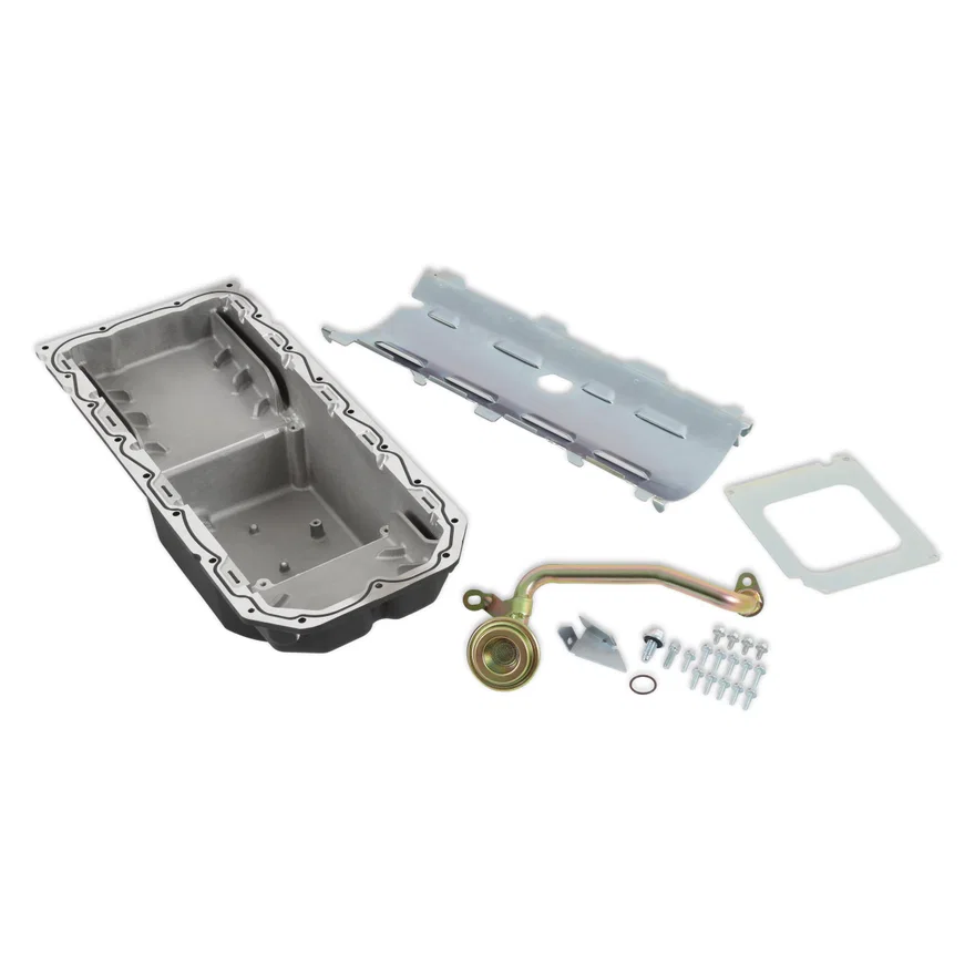 Holley 302-64BK, Gen III Hemi Swap Oil Pan - Mid-Sump - Hellcat - Black