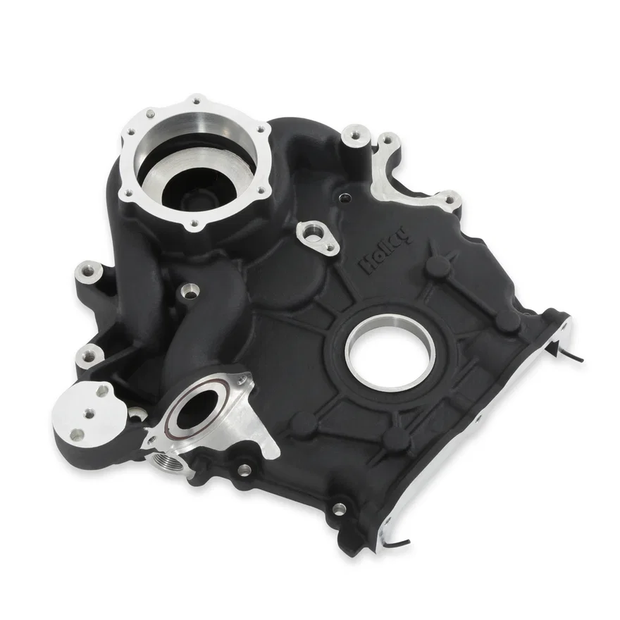 Holley 97-418, Timing Cover - Ford 7.3L Godzilla - Black