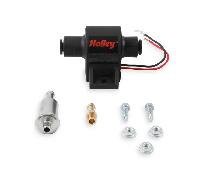 Holley 12-427, 32 GPH HOLLEY MIGHTY MITE ELECTRIC FUEL PUMP, 4-7 PSI