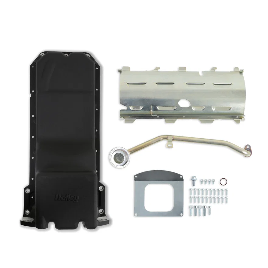 Holley 302-63BK, Gen III Hemi Swap Oil Pan - Black