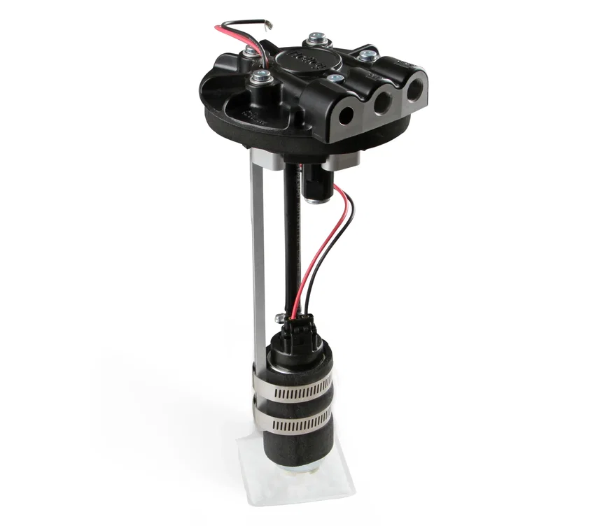Holley 12-129, Diecast In-Tank Carbureted RetroFit Fuel Pump Module-Returnless System