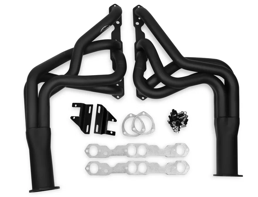 Super Competition Long Tube Headers - Painted for Chevrolet
