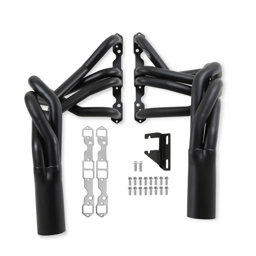 Super Competition Long Tube Headers - Painted for 1963-1974 Chevrolet Corvette