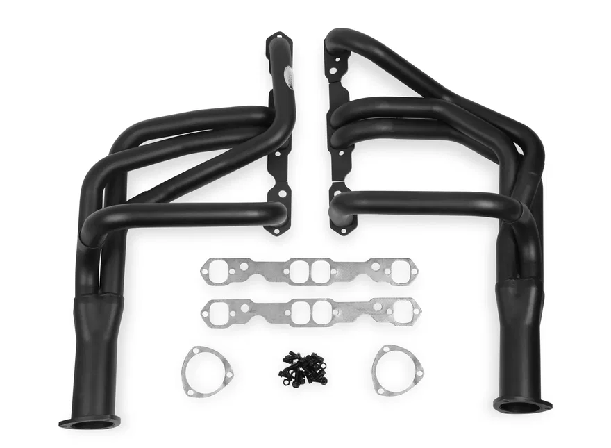 Super Competition Long Tube Headers - Painted for 1971-1974 Chevrolet Vega