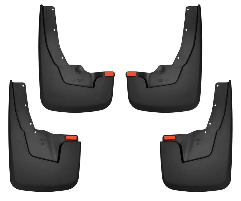 Husky Liners 58136, 19-22 RAM 1500 w/ OEM Fender Flares Custom-Molded Front & Rear Mud Guards